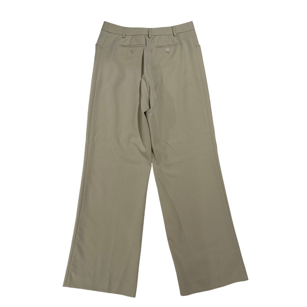 Long Elegant Legs Khaki Wide Leg Career Pants Women's 12 Tall Y2K